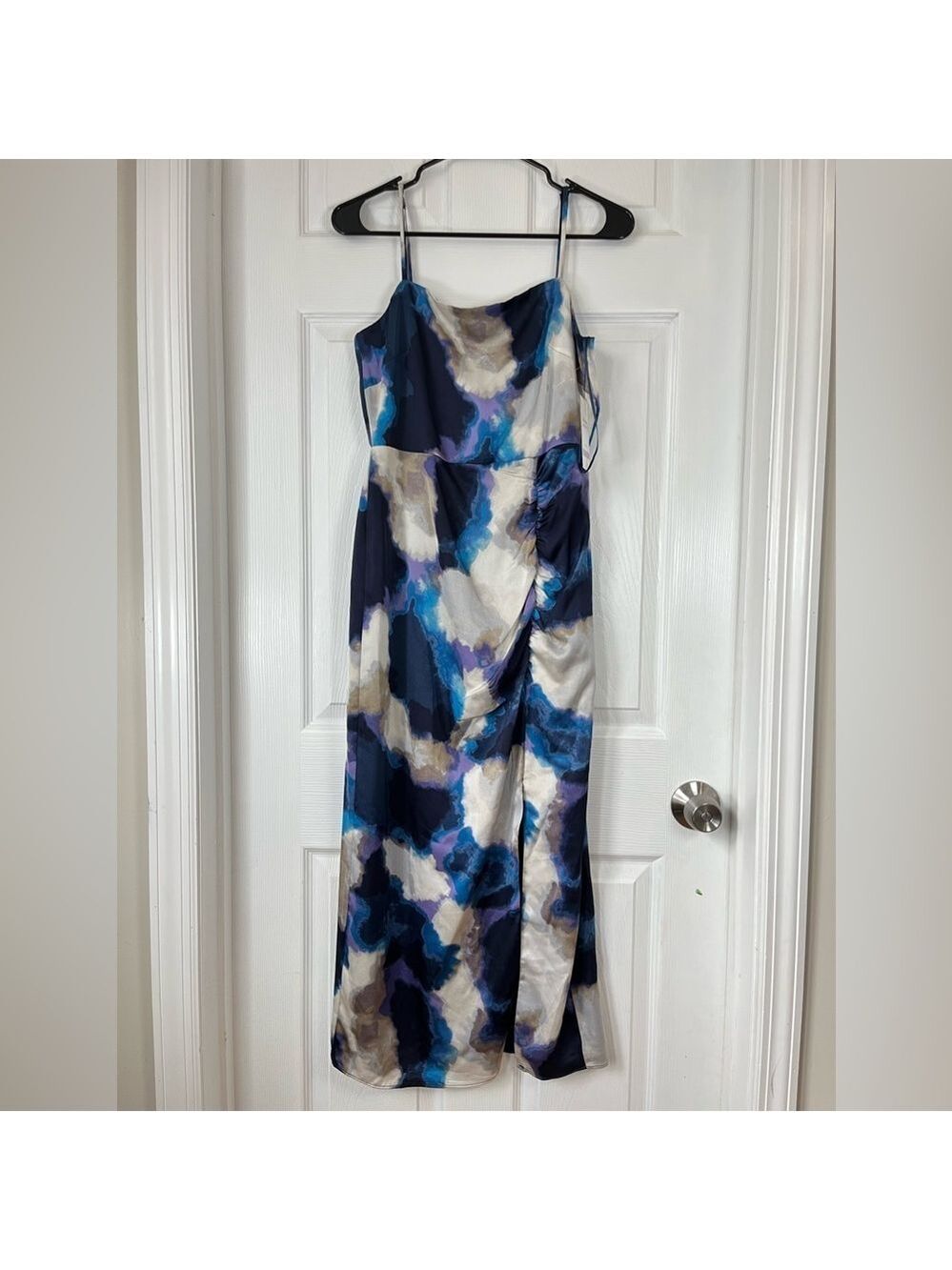 Taylor Tie Dye Midi Dress Size 6 Slit Front